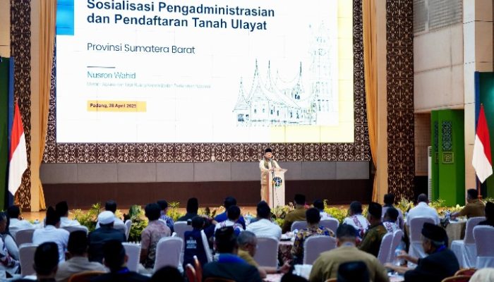 Sosialisasi Pendaftaran Tanah Ulayat di Sumatera Barat, Menteri Nusron: Negara Hadir Lindungi Hak Masyarakat Hukum Adat
