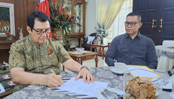 Jelang Pelantikan, PB ISMI Sambangi Tun Dr. Rahmat Shah di Medan