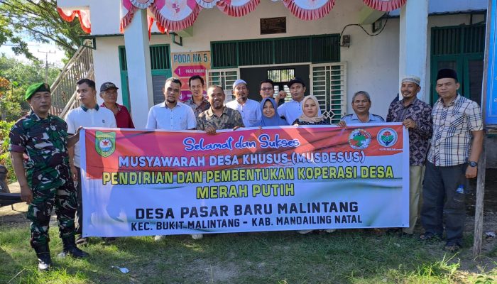 Pemdes Pasar Baru Malintang Gelar Musdesus Pendirian Koperasi Merah Putih