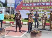 Pemko Binjai Ikuti Pemusnahan Barang Bukti Tindak Pidana Umum Bersama Kejari