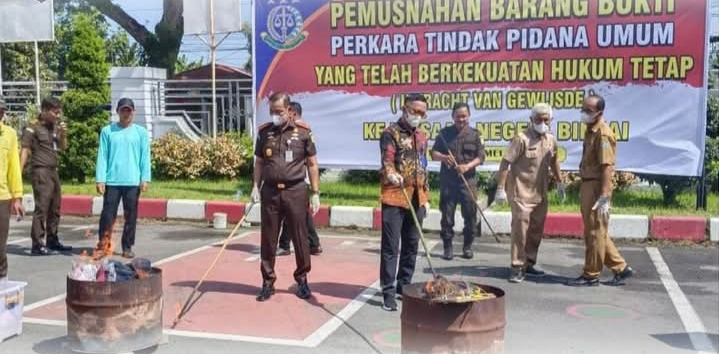 Pemusnahan Barang Bukti