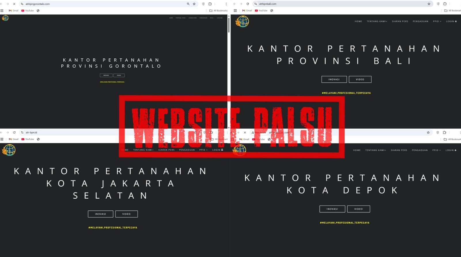 Situs Web Palsu
