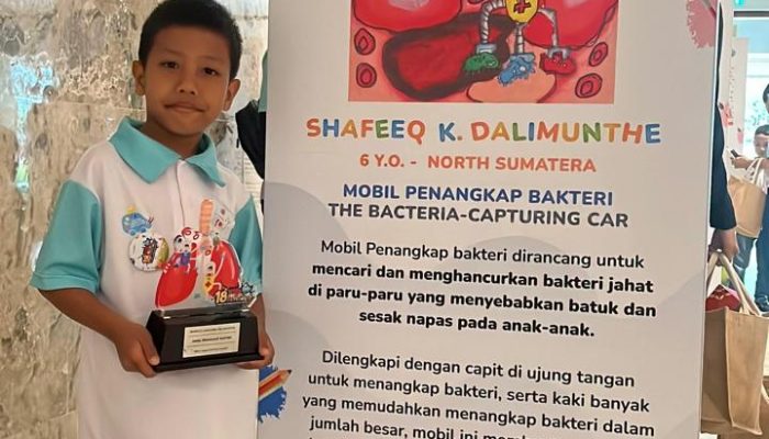 Shafeeq Kazuhiro Dalimunthe, Siswa SD Asal Sumut, Raih Dua Penghargaan Bergengsi di Ajang Toyota Dream Car Art Contest 2025