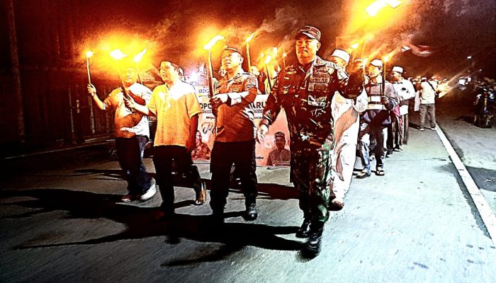 DPC Karang Taruna Siabu Gelar Pawai Obor Akbar Sambut Tahun Baru Islam 1447 H
