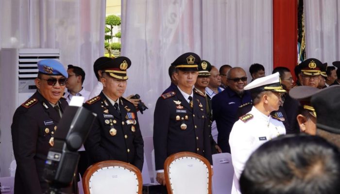 Perkuat Sinergi, Karutan Medan Hadiri Upacara dan Syukuran Hari Bhayangkara ke-79 di Mapolda Sumut