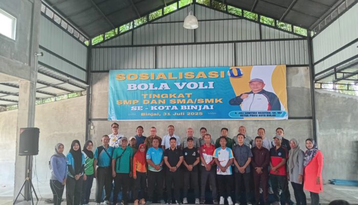 PBVSI Kota Binjai Gelar Sosialisasi Bola Voli untuk Guru Olahraga SMP-SMA/SMK