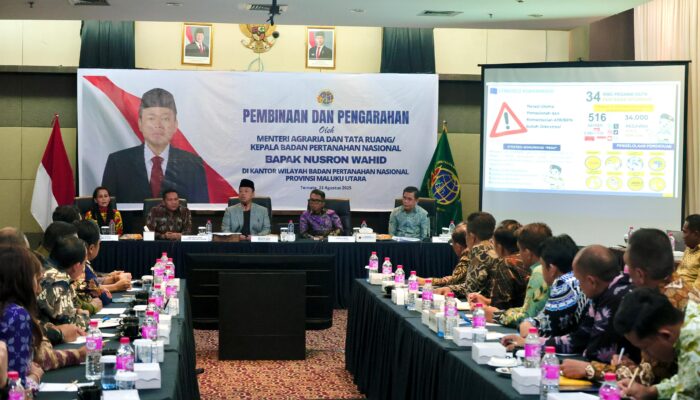 Pembinaan di Kanwil BPN Provinsi Maluku Utara, Menteri Nusron: Tugas Saya sebagai Menteri adalah Memberikan Kepastian dan Harapan