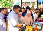 Gubernur Sumut Tinjau Gerakan Pangan Murah Pemko Binjai