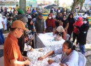 Pemko Binjai Gelar Gerakan Pangan Murah, Warga Antusias Beli Sembako Harga Terjangkau