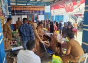 Kades Bandar Setia Gelar Bazar Sembako Murah