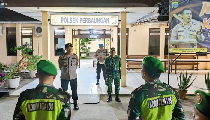 Polsek Perbaungan dan Koramil 07 Gelar Patroli Gabungan, Wujud Nyata Sinergi TNI–Polri Jaga Kamtibmas