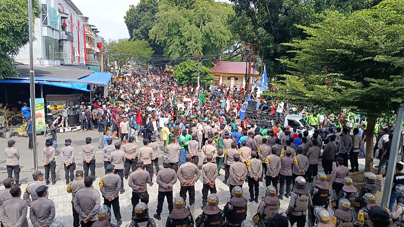 Polres Binjai Kawal Demo