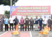 Kejari Binjai Musnahkan 845 Butir Ekstasi dan 62 Gram Sabu dari 67 Perkara Pidana