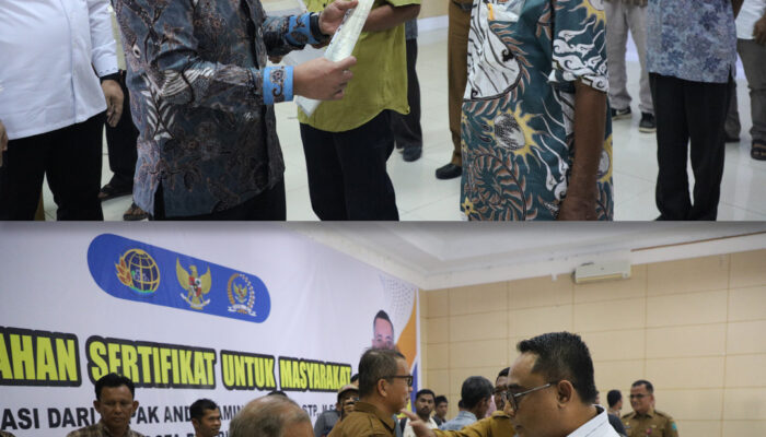 Kakanwil BPN Sumut Dorong Layanan Pertanahan Berkualitas, Serahkan 400 Sertipikat PTSL di Padanglawas Utara