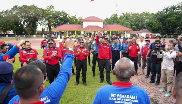 Deli Serdang Jadi Kabupaten Pertama dan Terbanyak di Sumut Miliki 300 Relawan Damkar