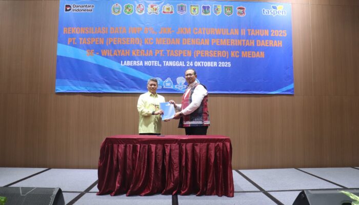 Pemkab Deli Serdang Raih Penghargaan Terbaik I Pembayaran Premi Iuran Wajib Pegawai 8 Persen