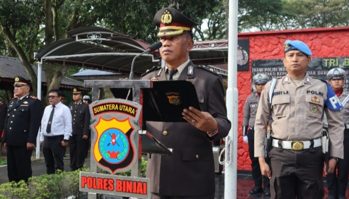 Polres Binjai Gelar Upacara Peringatan Hari Sumpah Pemuda ke-97 Tahun 2025