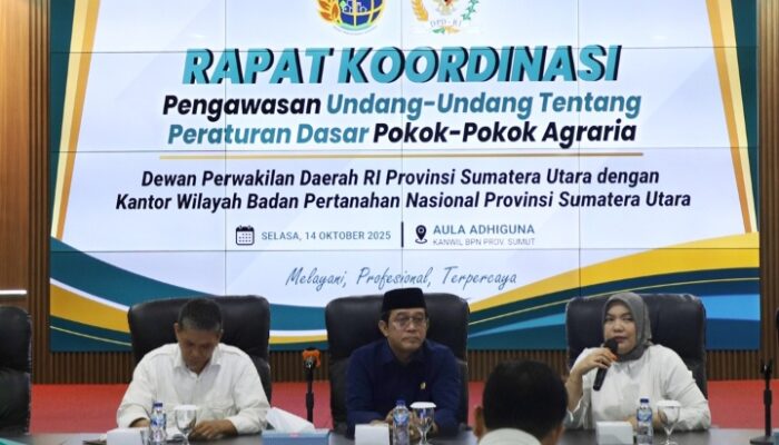 BPN Sumut dan DPD RI Perkuat Sinergi Wujudkan Tata Kelola Pertanahan Berkeadilan