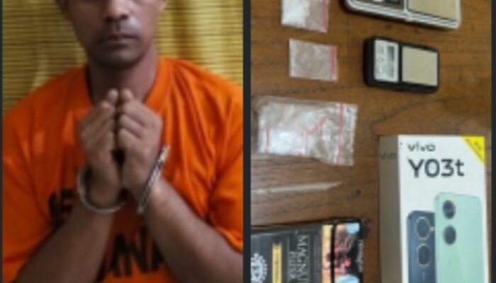 Mau Kabur, Langsung Di Ciduk ! Satres Narkoba Binjai Tangkap Pengedar Sabu