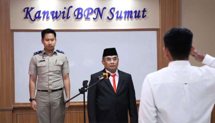 Tingkatkan Profesionalisme SDM, Kanwil BPN Sumut Lantik Asisten Surveyor Kadastral