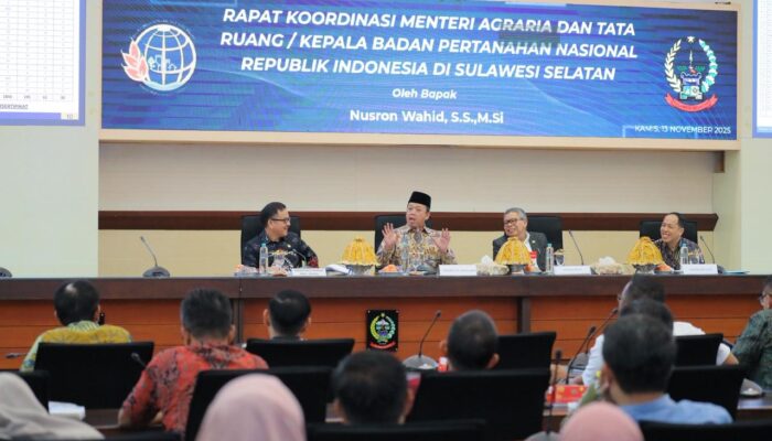 Percepat Penyelesaian Persoalan Tanah dan Ruang, Menteri Nusron Adakan Rakor dengan Kepala Daerah Se-Sulsel