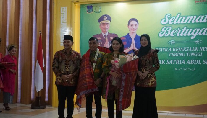 Kantah Tebing Tinggi Hadiri Penyambutan Kajari Baru Satria Abdi