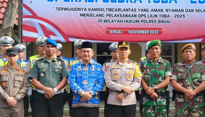 Binjai All-Out Wujudkan Kota Tertib Berlalu Lintas: Operasi Zebra Toba 2025 Dimulai, 1.528 Personel Dikerahkan