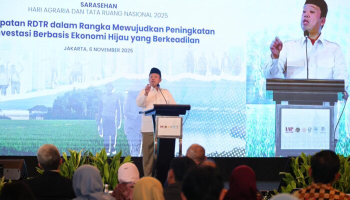 Menteri Nusron: Empat Visi Presiden Prabowo Bertumpu pada Pemanfaatan Tanah dan Tata Ruang yang Berkeadilan