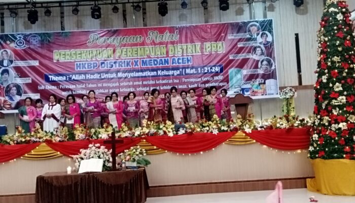 Ribuan Jemaat Padati Perayaan Natal PPD HKBP Distrik X Medan Aceh