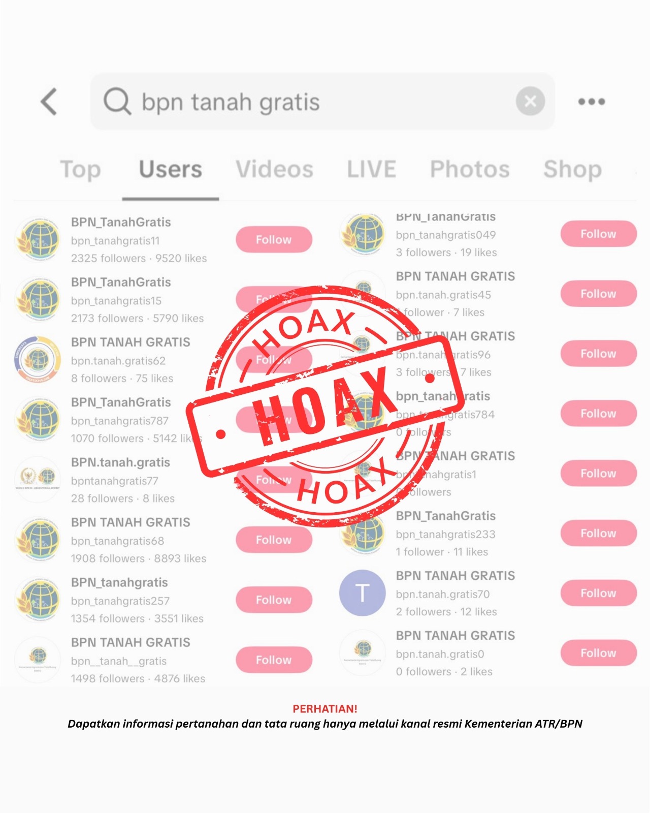 Hoax Pemutihan Sertipikat