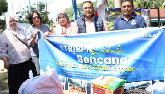 Kanwil BPN Sumut Salurkan Bantuan untuk Warga Korban Banjir di Langkat, Tegaskan Komitmen Kepedulian Sosial