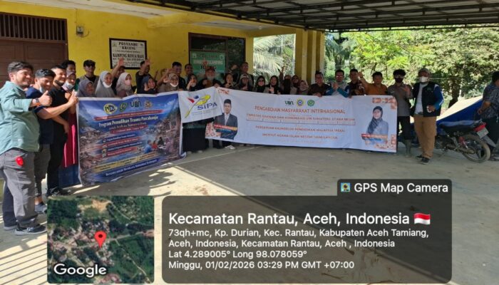 PkM Internasional FDK UINSU Medan–PEKA Malaysia, Hadirkan Trauma Healing bagi Anak Korban Banjir Aceh Tamiang