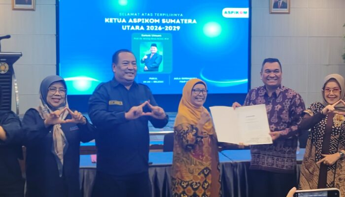 Guru Besar UIN Sumut Pimpin ASPIKOM Korwil Sumut