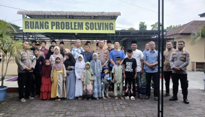 Ramadan Penuh Berkah, Polsek Perbaungan Santuni Anak Yatim dan Gelar Buka Puasa Bersama