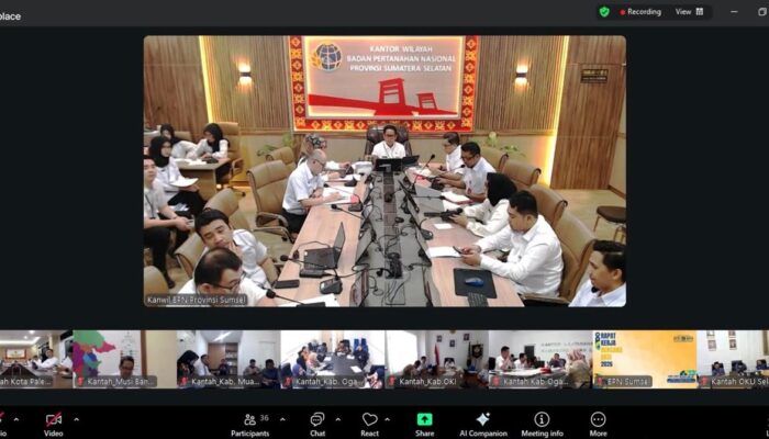 Rakerda Kanwil BPN Provinsi Sumsel, Sekjen ATR/BPN: Kemampuan Kelola Tiga Instrumen Jadi Kunci Sukses Pemimpin