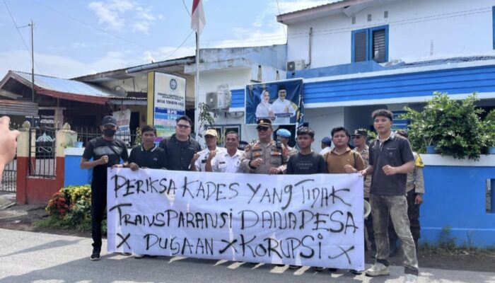 Mahasiswa Geruduk Kantor Desa Tanjung Gusta, Desak Klarifikasi Dugaan Penyimpangan Dana Desa