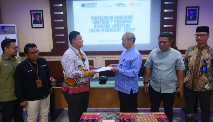 UMA–Bank Muamalat Teken MoU, 30 Mahasiswa Terima Beasiswa
