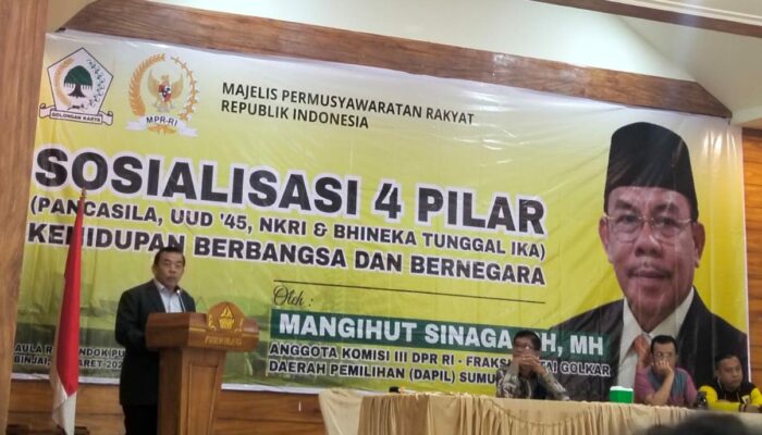 Mangihut Sinaga Sosialisasikan 4 Pilar Kebangsaan di Binjai, Ingatkan Bahaya Narkoba bagi Generasi Muda