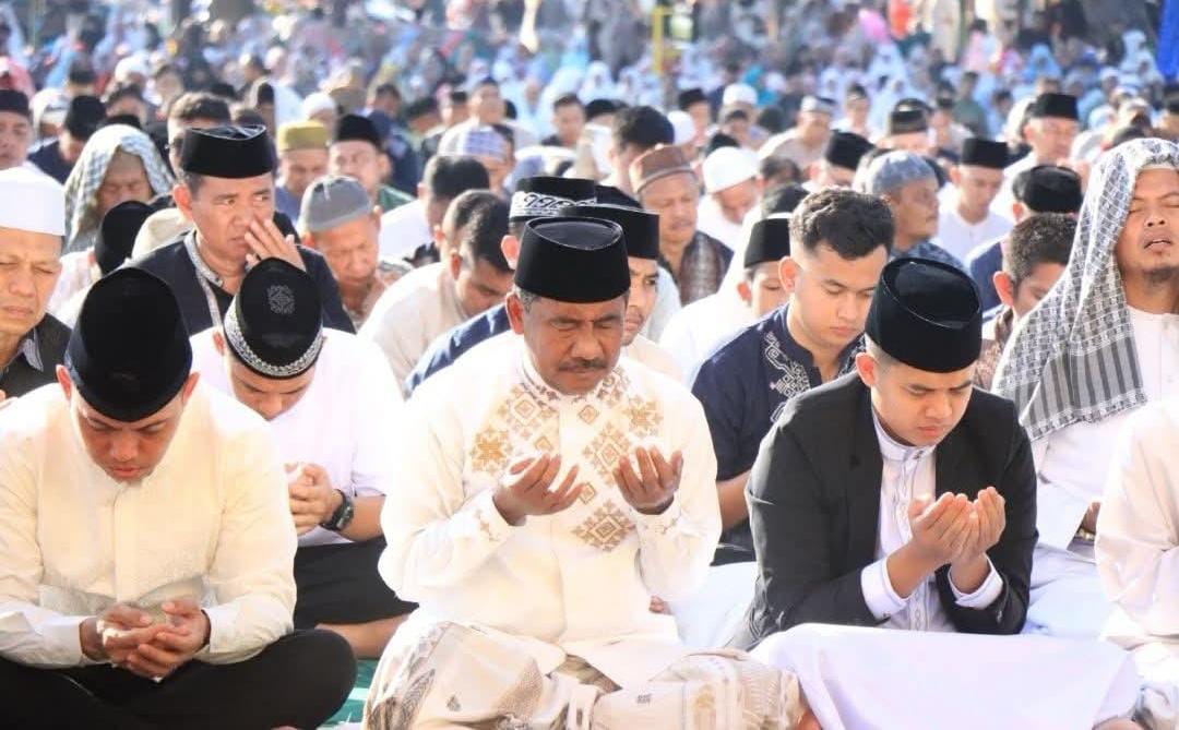 Salat Idul Fitri di Binjai