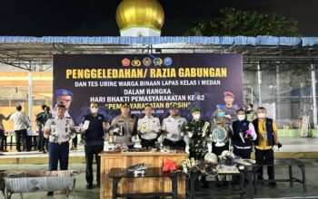 Lapas I Medan Gelad Razia Gabungan, 500 WBP Negatif Narkoba