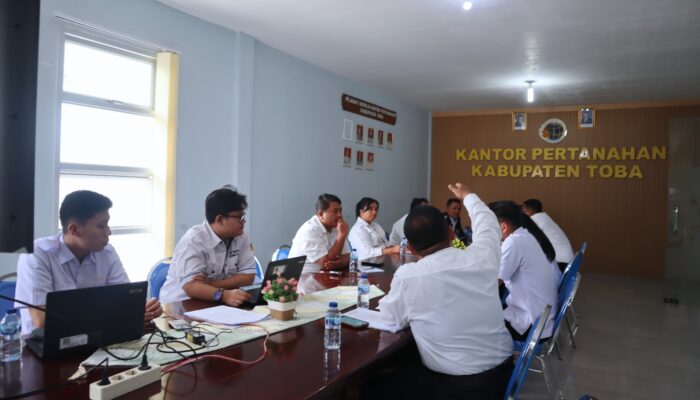Matangkan Strategi, Kantor Pertanahan Toba Bahas Persiapan PTSL 2026