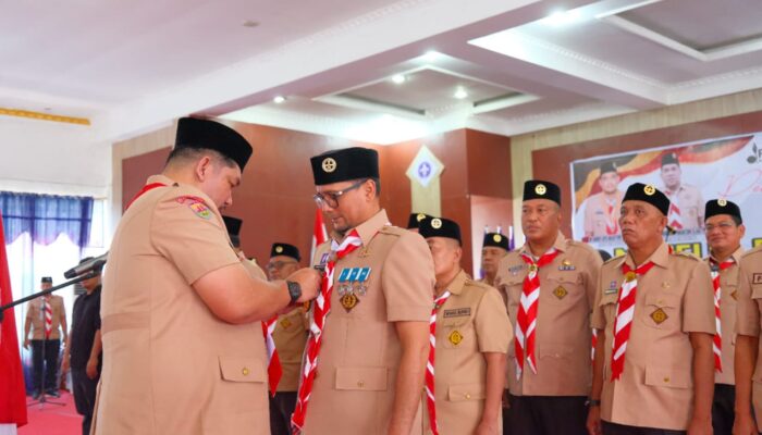 Ketua Kwarda Sumut Lantik Bupati Labusel sebagai Mabicab, Dorong Pramuka Jadi Motor Generasi Emas 2045