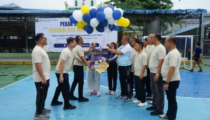 Sambut HBP ke-62, Lapas Medan Buka Pekan Olahraga Narapidana