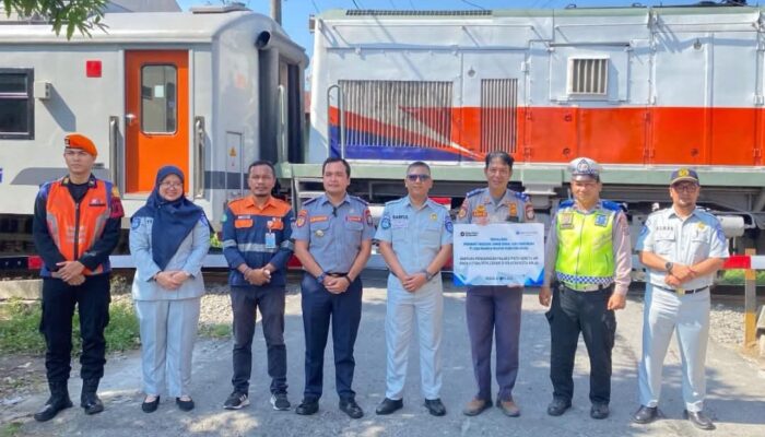 Tekan Kecelakaan, PT Jasa Raharja Pasang Palang Pintu di Tiga Perlintasan Kereta Api di Binjai