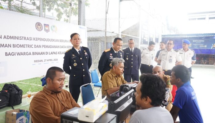 Lapas Kelas I Medan Hadirkan Layanan Adminduk bagi 604 WBP pada HBP ke-62