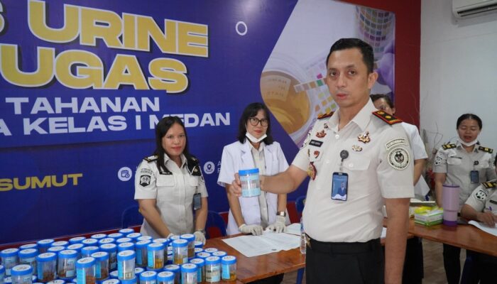 Rutan Medan Tes Urine Petugas dan Warga Binaan