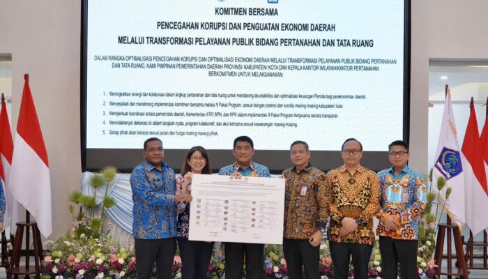 Kementerian ATR/BPN dan KPK Jadikan Sulut Lokasi Percontohan Transformasi Pelayanan Publik di Bidang Pertanahan
