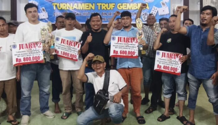 Rudi Baroes Apresiasi Turnamen Truf Gembira di Binjai Kota, Semarakkan HUT ke-154 Kota Binjai