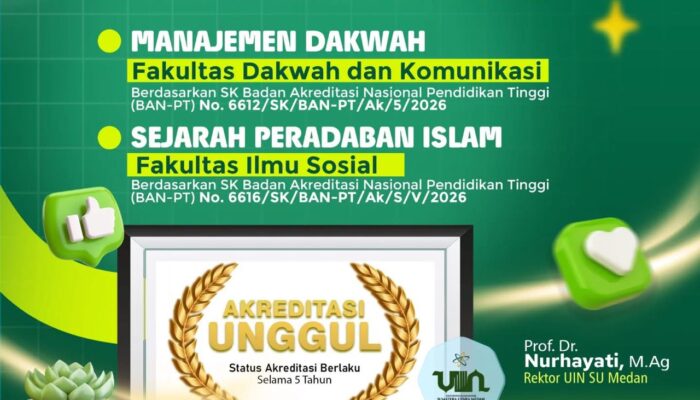 Prodi Manajemen Dakwah FDK UINSU Raih Akreditasi Unggul
