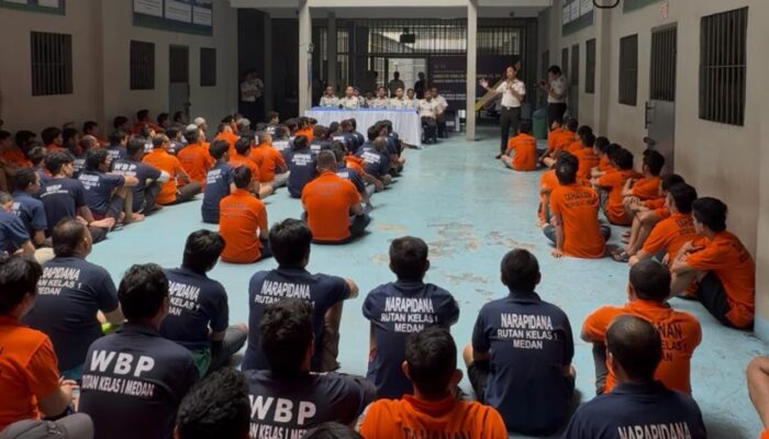 Karutan Kelas I Medan Sapa Warga Binaaan, Serap Aspirasi dan Berikan Solusi